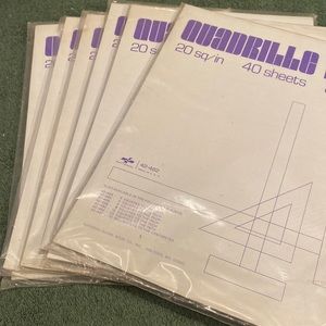 NWT Five packages of quadrille pads